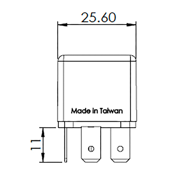 Bosch 0986AH0614 Change Over Mini Relay, 5 Pins, 12V, 20/10A, Diode