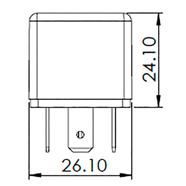 Bosch 0986AH0614 Change Over Mini Relay, 5 Pins, 12V, 20/10A, Diode
