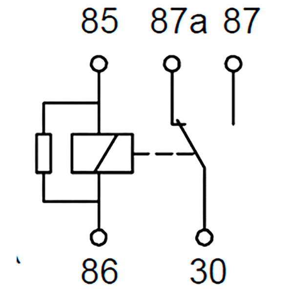 Bosch 0986AH0617 Change Over Mini Relay, 5 Pins, 24V, 20/10A, Resistor