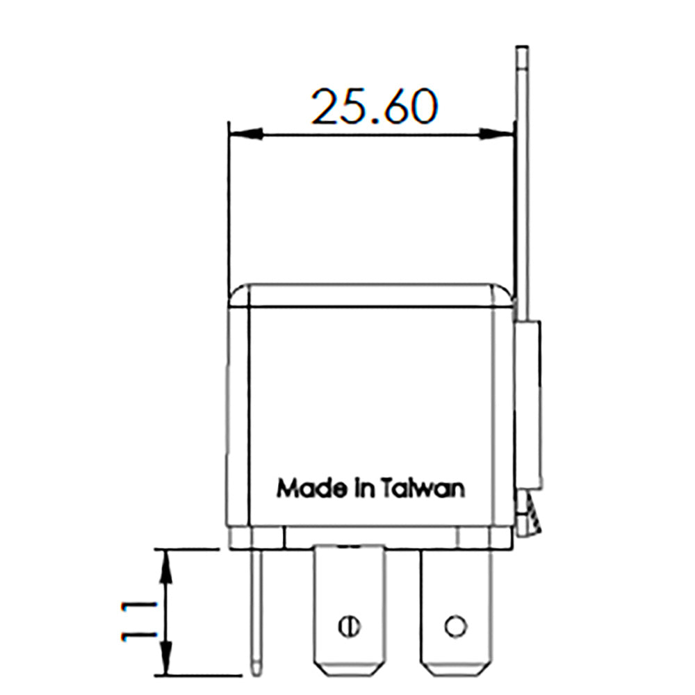 Bosch 0986AH0617 Change Over Mini Relay, 5 Pins, 24V, 20/10A, Resistor