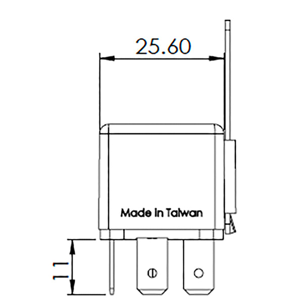 Bosch 0986AH0617 Change Over Mini Relay, 5 Pins, 24V, 20/10A, Resistor