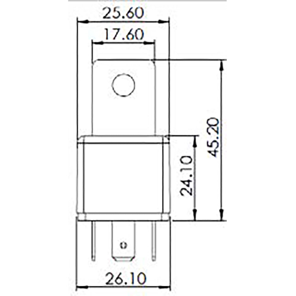 Bosch 0986AH0617 Change Over Mini Relay, 5 Pins, 24V, 20/10A, Resistor
