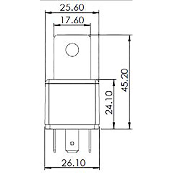 Bosch 0986AH0617 Change Over Mini Relay, 5 Pins, 24V, 20/10A, Resistor