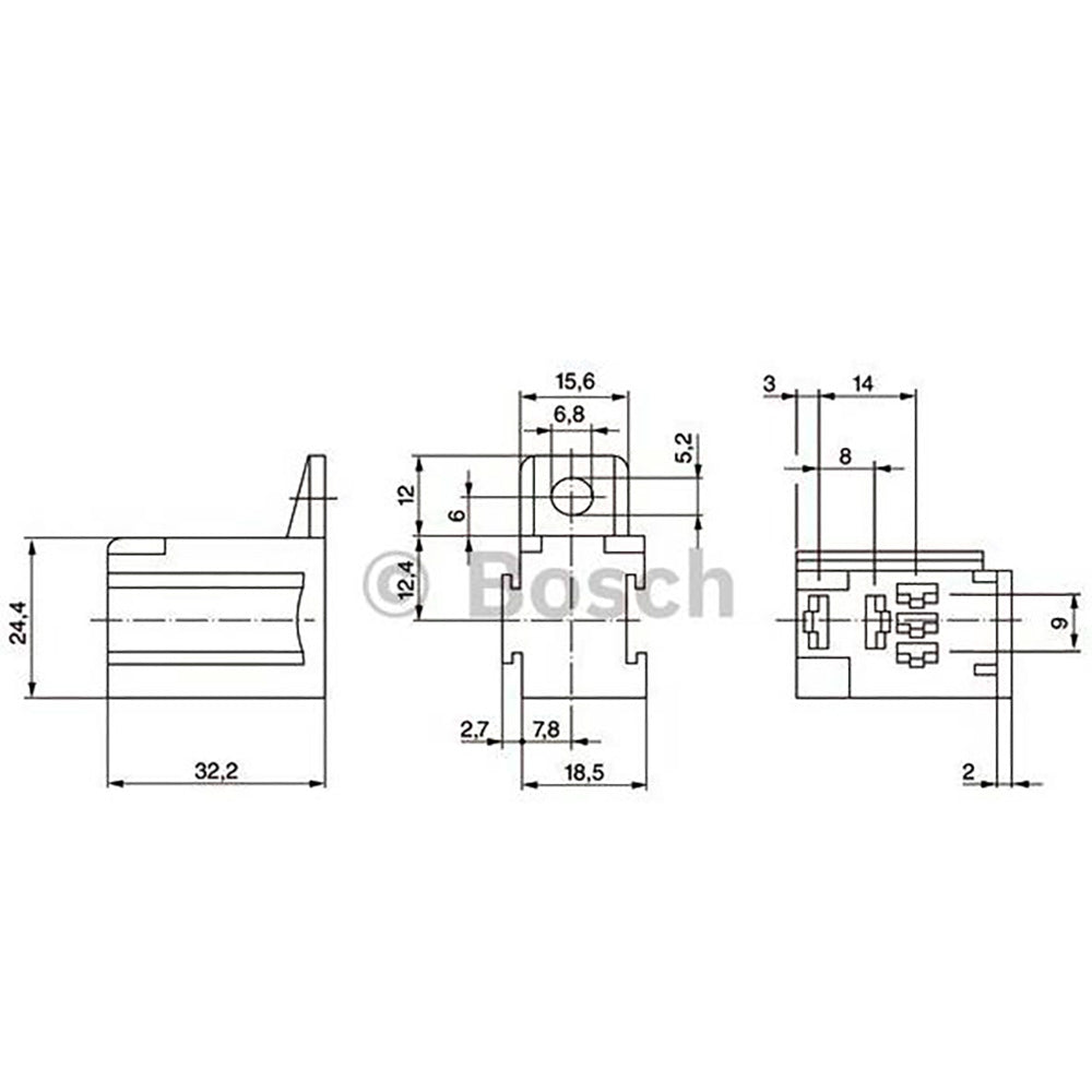 BOSCH 3334485045 Mini Relay Socket