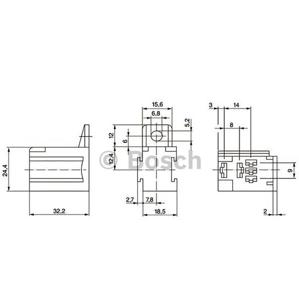 BOSCH 3334485045 Mini Relay Socket