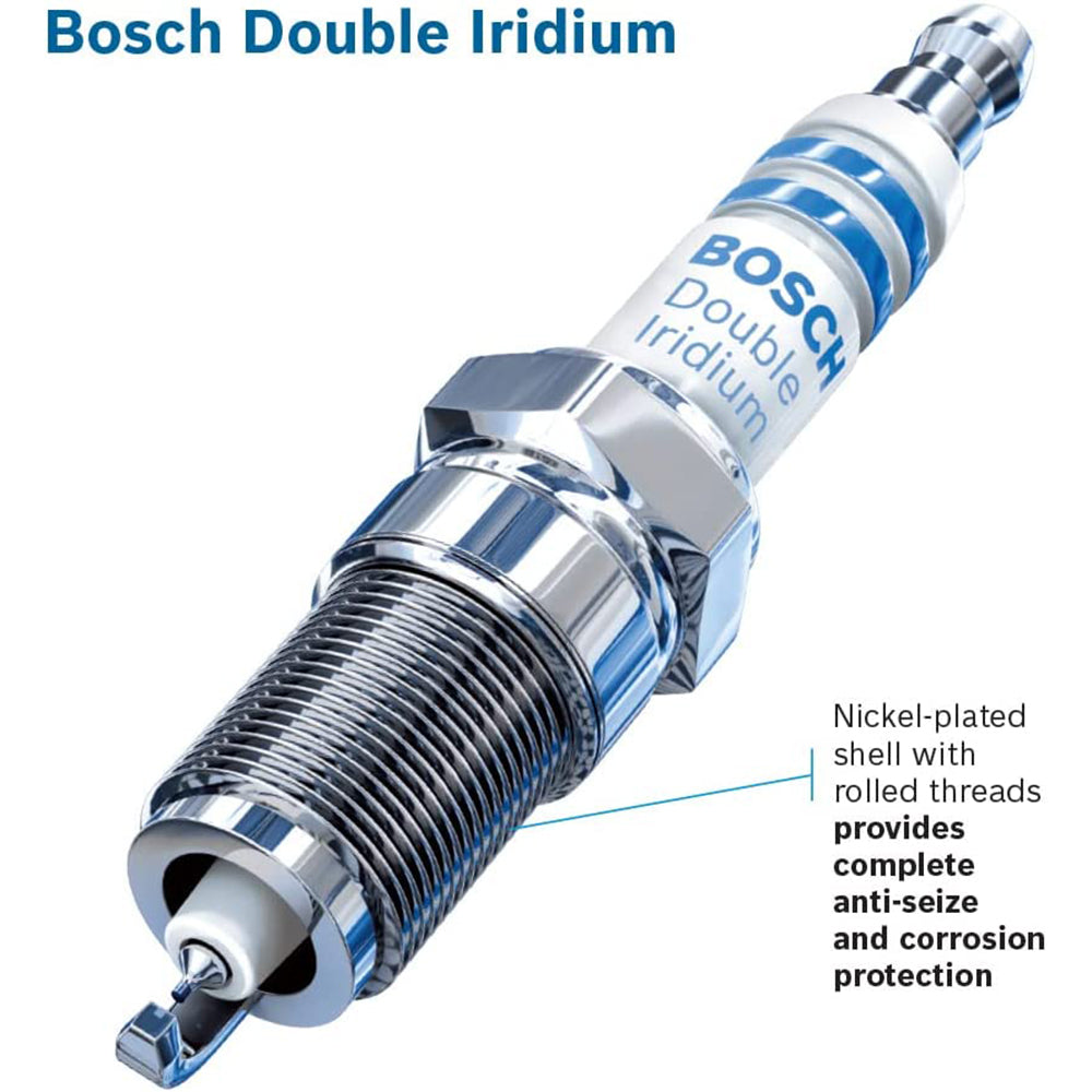 Bosch 9683 OE Fine Wire Double Iridium Pin to Pin Spark Plug - Pack of 4