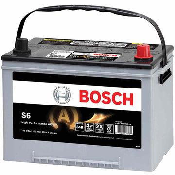 BOSCH S6-34R Automotive AGM Battery (Group 34R) S6 Flat Plate AGM Battery