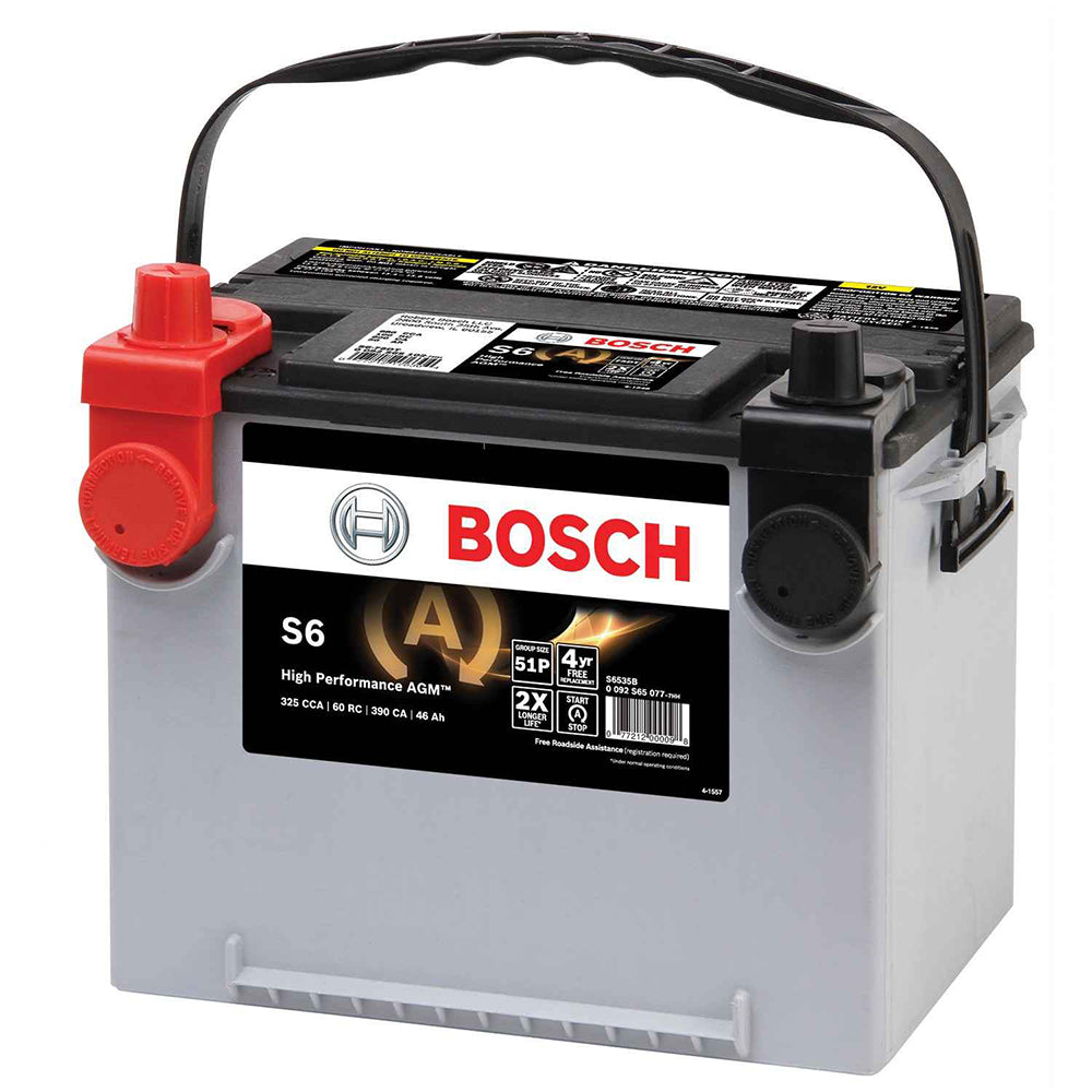 BOSCH S6-75DT  Automotive AGM Battery (Group 75/86 ) S6 Flat Plate AGM Battery