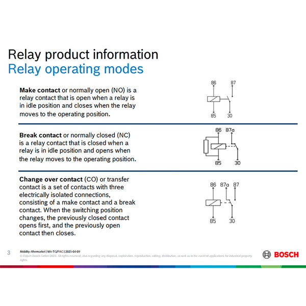 Bosch 0332209159 Changeover Mini Relay, Resistor, 5 Pins, 12 V, 30/20 A (Superseded to 0986332053)