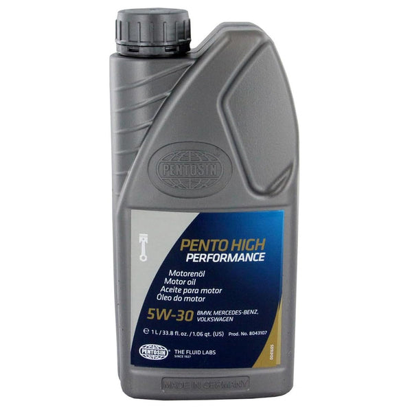 Pentosin 8043107 High Performance 5W-30 Full Synthetic Fuel Economy Engine Oil; 1 Liter