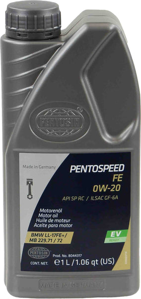 Pentosin 8044317 Pentospeed 0W-20 Synthetic Motor Oil, 1 Liter
