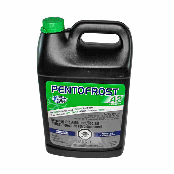 Pentosin 8115216 Pentofrost A2 HOAT phosphated antifreeze formulated for Asian vehicles, 5 Liters