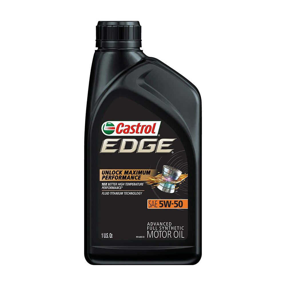 Castrol 06250 EDGE 5W-50 Advanced Full Synthetic Motor Oil, 1 Quart