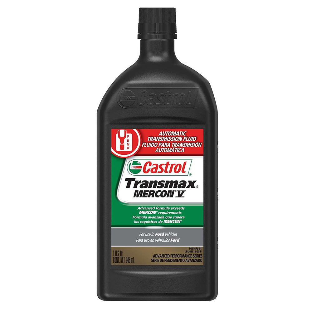 Mercon V Label Castrol 06818 Transmax Mercon V Automatic Transmission ... – Parts Universe
