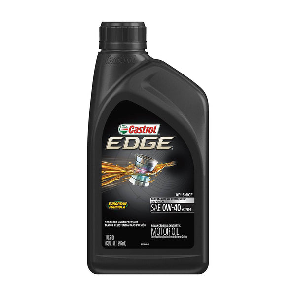 Castrol 15D1D8 EDGE 0W-40 Euro Car Motor Oil, 1 Quart