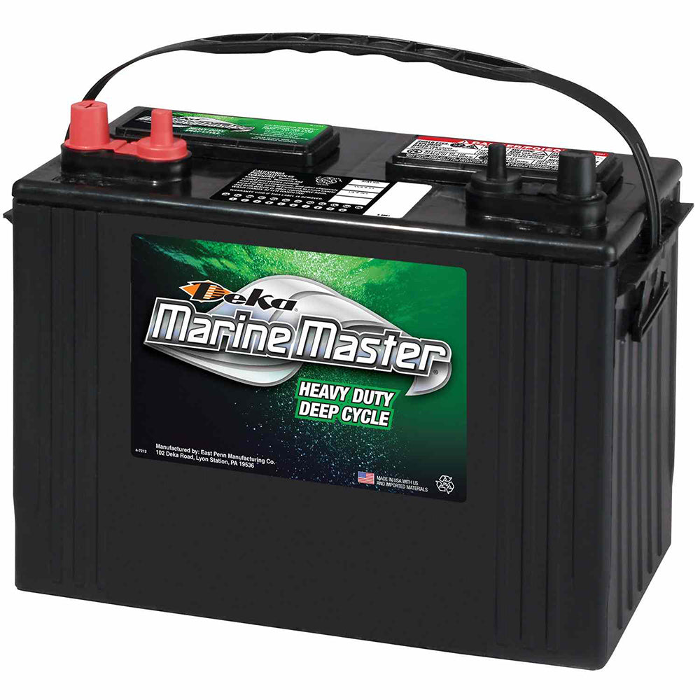 DEKA DC27 Marine/RV Flooded Deep Cycle Battery (Group 27) CORE FEE Included!