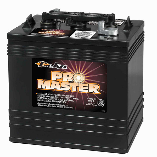 DEKA GC25 6 Volt Golf Car Power Battery (Group GC2) CORE FEE Included!