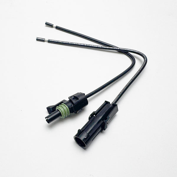 APTIV (DELPHI) Weather-Pack 1-Pin Connector pigtail kit (12015791, 12010996), 14AWG USCG Marine Tinned 8"  wires