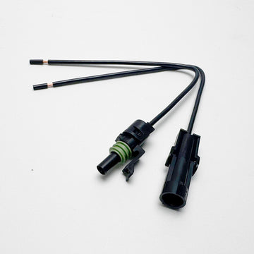 APTIV (DELPHI) Weather-Pack 1-Pin Connector pigtail kit (12015791, 12010996), 14AWG GPT 8" Pure copper wires
