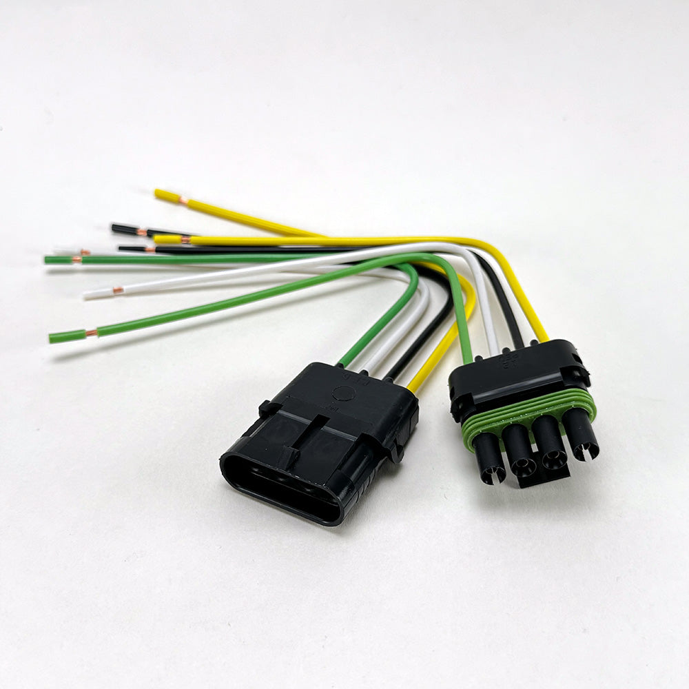 APTIV (DELPHI) 4-Pin Weather-Pack Connector pigtail kit (12010974, 12015797), 14AWG GPT 8.5" Pure copper wires