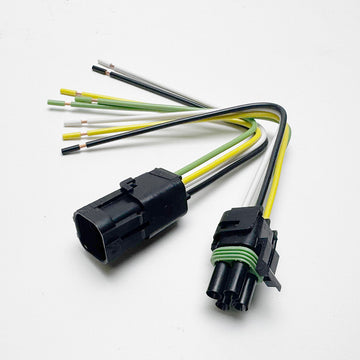 APTIV (DELPHI) Weather-Pack 4-Pin Connector pigtail kit (12010974, 12015024), 14AWG GPT 8" Pure copper wires