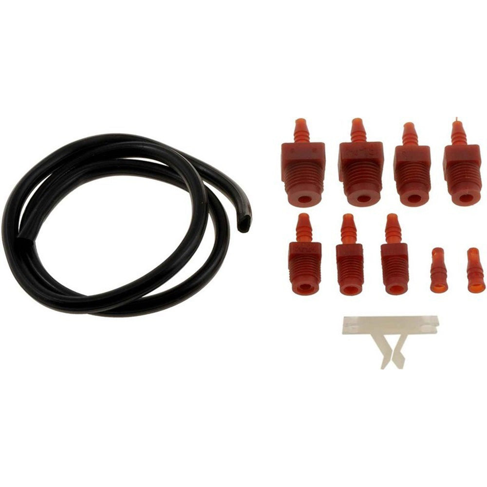 Dorman 13910 Master Cylinder Bleeder Kit - 22 In. Hose, Clip, And 6 Fittings