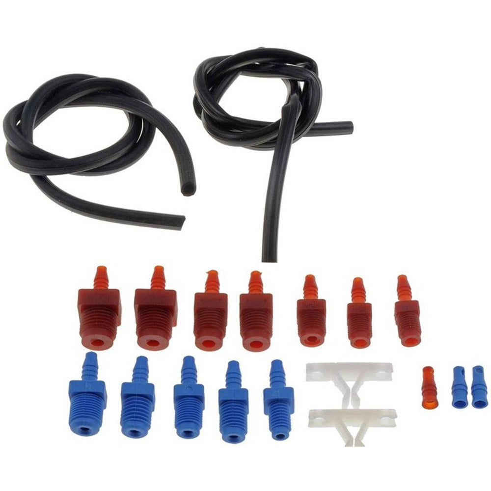 Dorman 13911 Master Cylinder Bleeder Kit - 22 In. Hose, Clip, And Sae And Metric Fittings