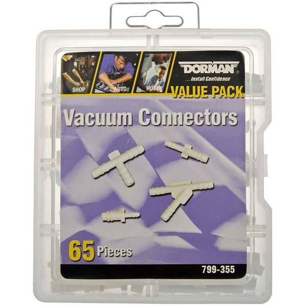 Dorman 799-355 Vacuum Connectors Value Pack- 8 Sku's- 65 Pieces