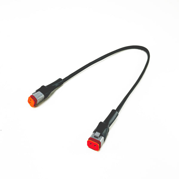 Deutsch DT 2-Pin Female-Female 14" Pigtail, 16AWG Boat Wires (ABYC, NMMA, USCG Certified) 100% Made in USA
