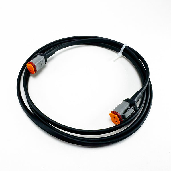 Deutsch DT 2-Pin Female-Female 6 foot Pigtail, 16AWG Boat Wires (ABYC, NMMA, USCG Certified) 100% Made in USA