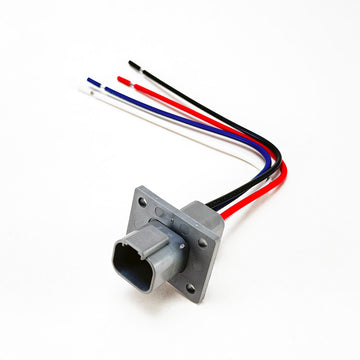 Deutsch DT 4-Pin Flange Pigtail Male 10", 16AWG Boat Wires (ABYC, NMMA, USCG Certified) 100% Made in USA