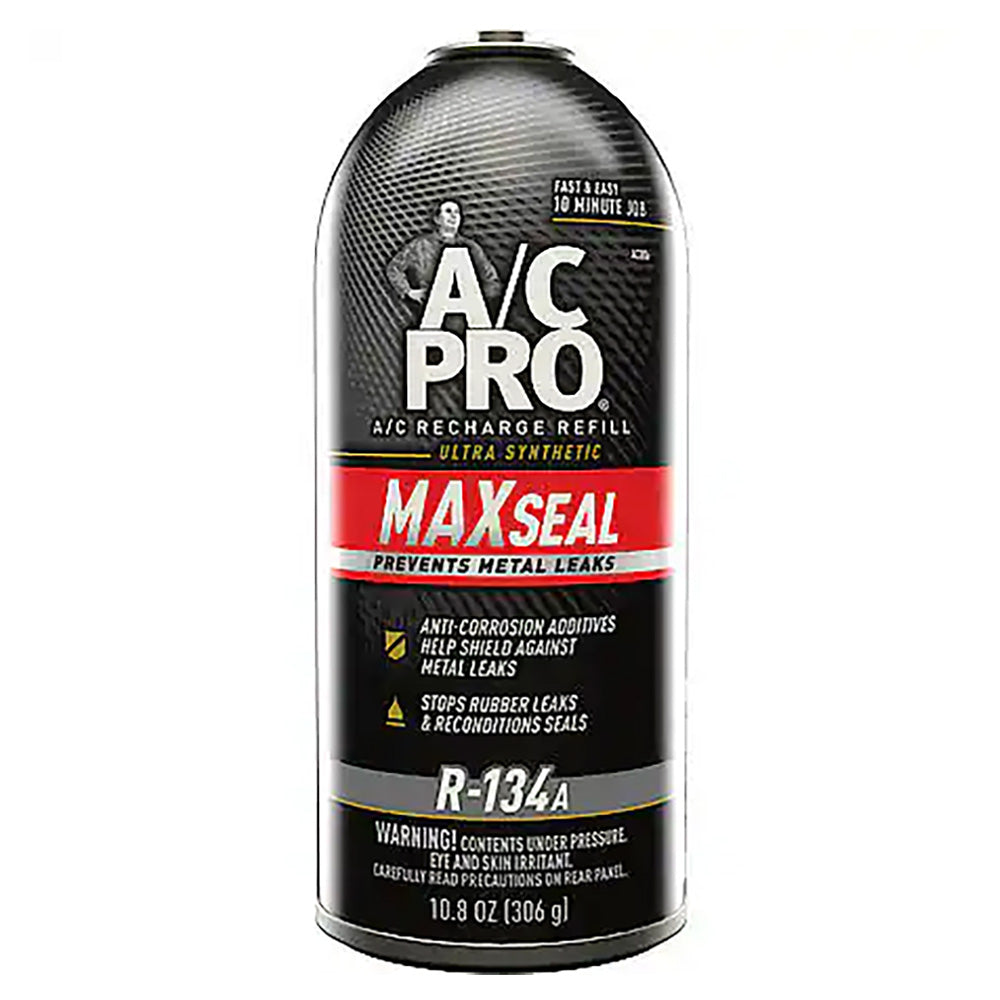 Interdynamics A/C PRO AC006 Ultra Synthetic Max Seal A/C Recharge R-134a Car Refrigerant Freon, 10.8 oz