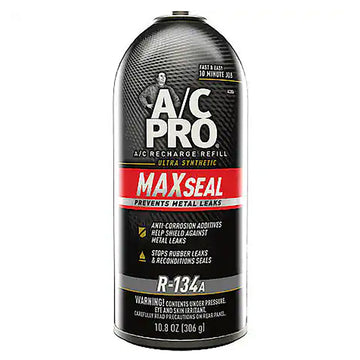 Interdynamics A/C PRO AC006 Ultra Synthetic Max Seal A/C Recharge R-134a Car Refrigerant Freon, 10.8 oz