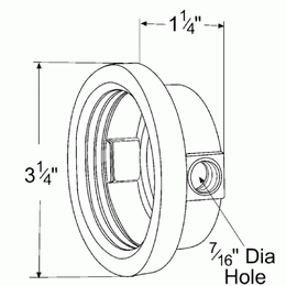 Grote 91400 GROMMET, 2- 25/32" HOLE RUBBER