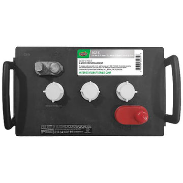 Interstate 902-S Flooded Commercial 6 Volt Battery (Group 902) CORE FEE Included!