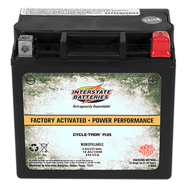 Interstate FAGYZ32HL 12 Volt AGM Power Sport Battery 500CCA (Group MC) CORE FEE Included!