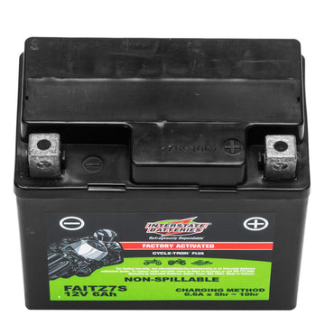 Interstate FAITZ7S 12 Volt AGM Power Sport Battery 100CCA (Group MC) CORE FEE Included!