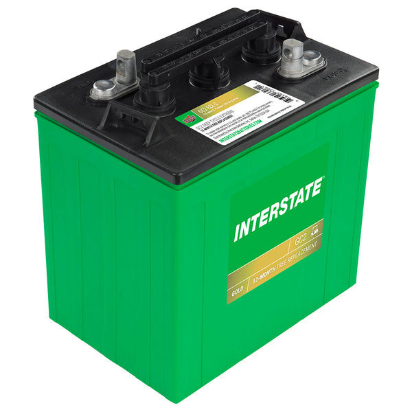 Interstate GC2-ECL-S 6 Volt Golf Car Battery (Group GC2) CORE FEE Included!