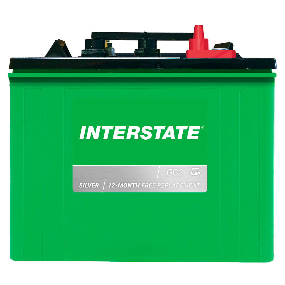 Interstate GC2-HCL-UT 6 Volt Flooded Golf Car Battery (Group GC2) CORE FEE Included!