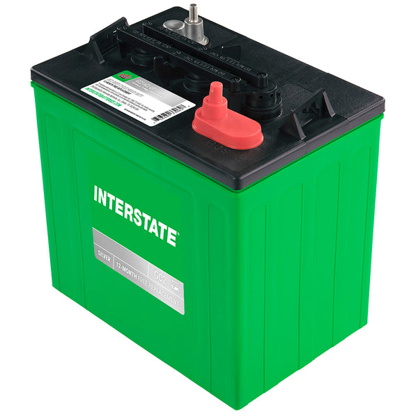 Interstate GC2-HCL-UT 6 Volt Flooded Golf Car Battery (Group GC2) CORE FEE Included!