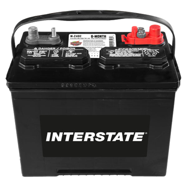 Interstate M-24DC Flooded Automotive Battery (Group 24M) CORE FEE Included!