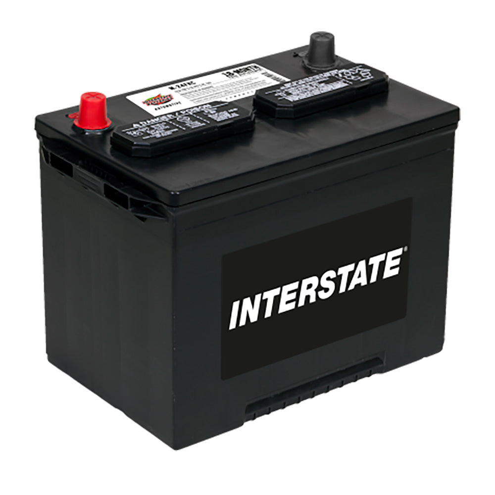 Interstate M-24FHC Flooded Automotive Battery (Group 24F) CORE FEE Included!