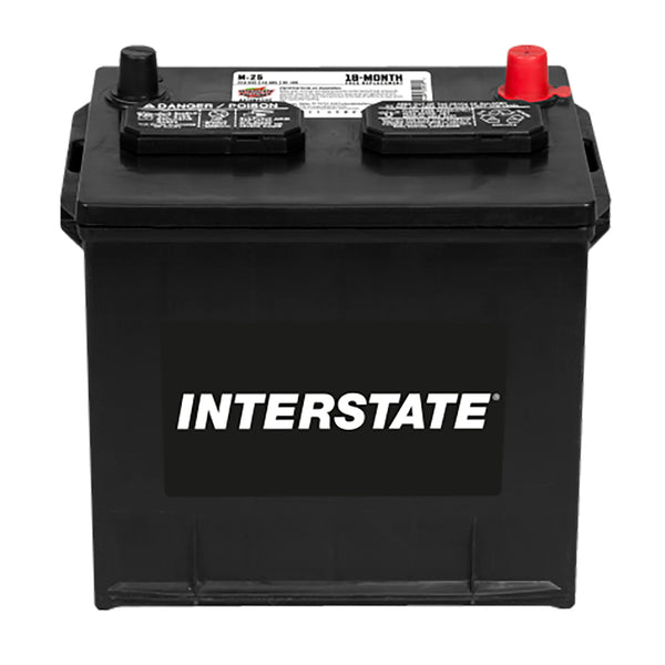 Interstate M-25 Flooded Automotive Battery (Group 25) CORE FEE Included!