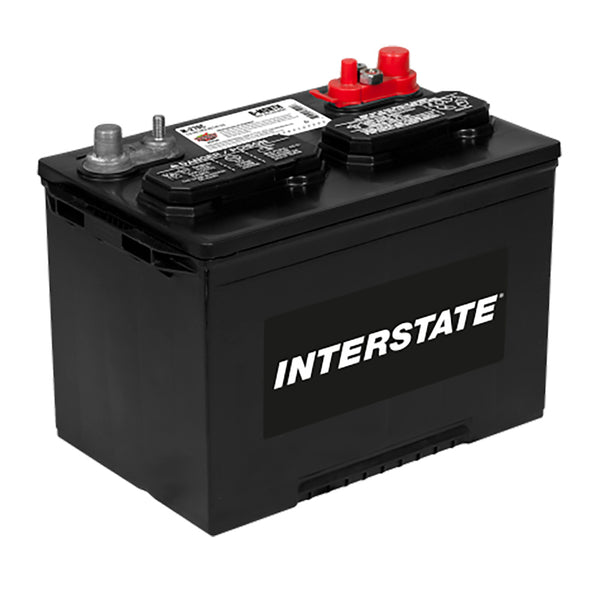 Interstate M-27DC Flooded Automotive Battery (Group 27M) CORE FEE Included!