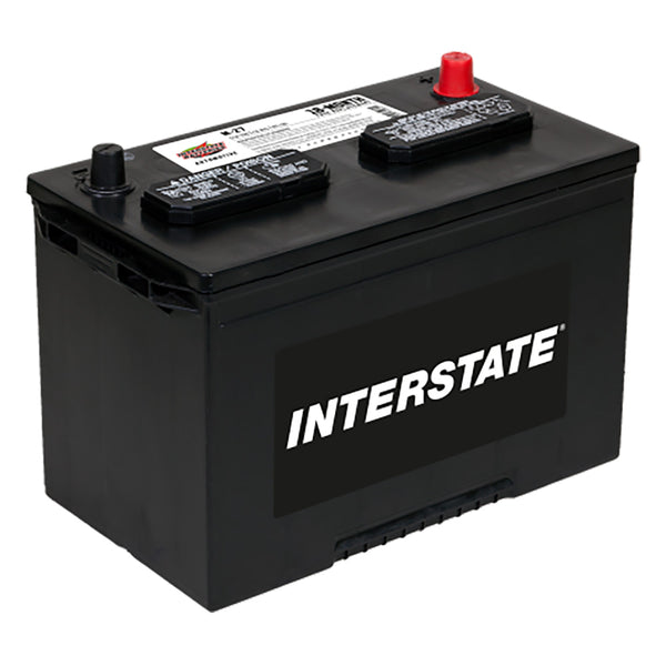 Interstate M-27 Flooded Automotive Battery (Group 27) CORE FEE Included!