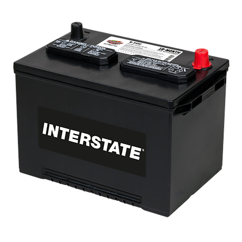 Interstate M-34HC Flooded Automotive Battery (Group 34) CORE FEE Included!