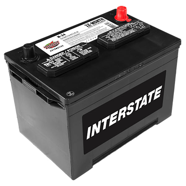 Interstate M-34 Flooded Automotive Battery (Group 34) CORE FEE Included!