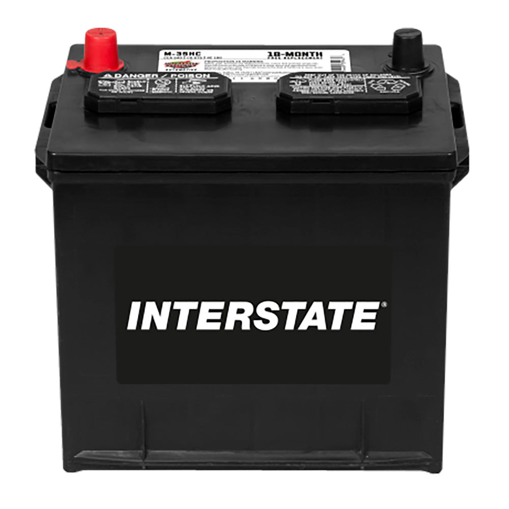 Interstate M-35HC Flooded Automotive Battery (Group 35) CORE FEE Included!