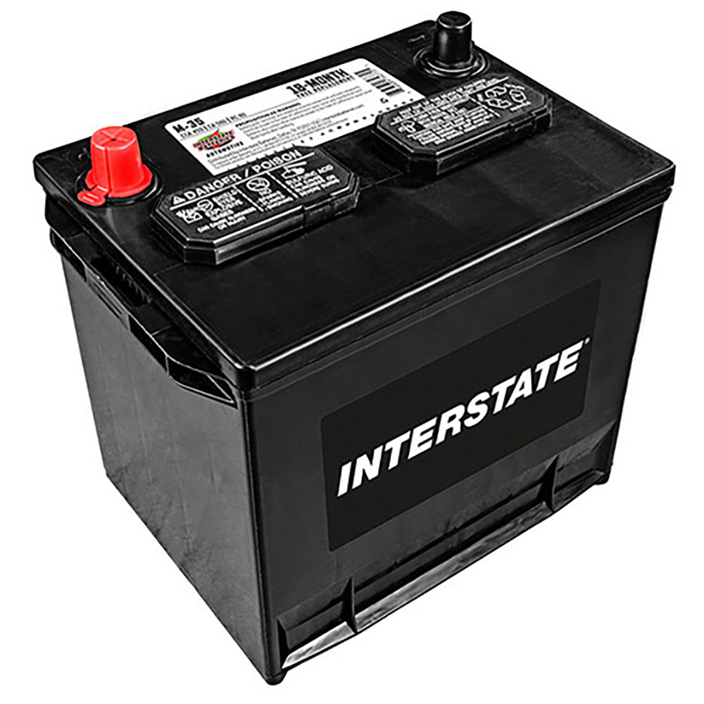 Interstate M-35 Flooded Automotive Battery (Group 35) CORE FEE Included!