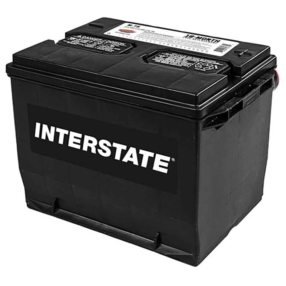 Interstate M-75 Flooded Automotive Battery (Group 75) CORE FEE Included!